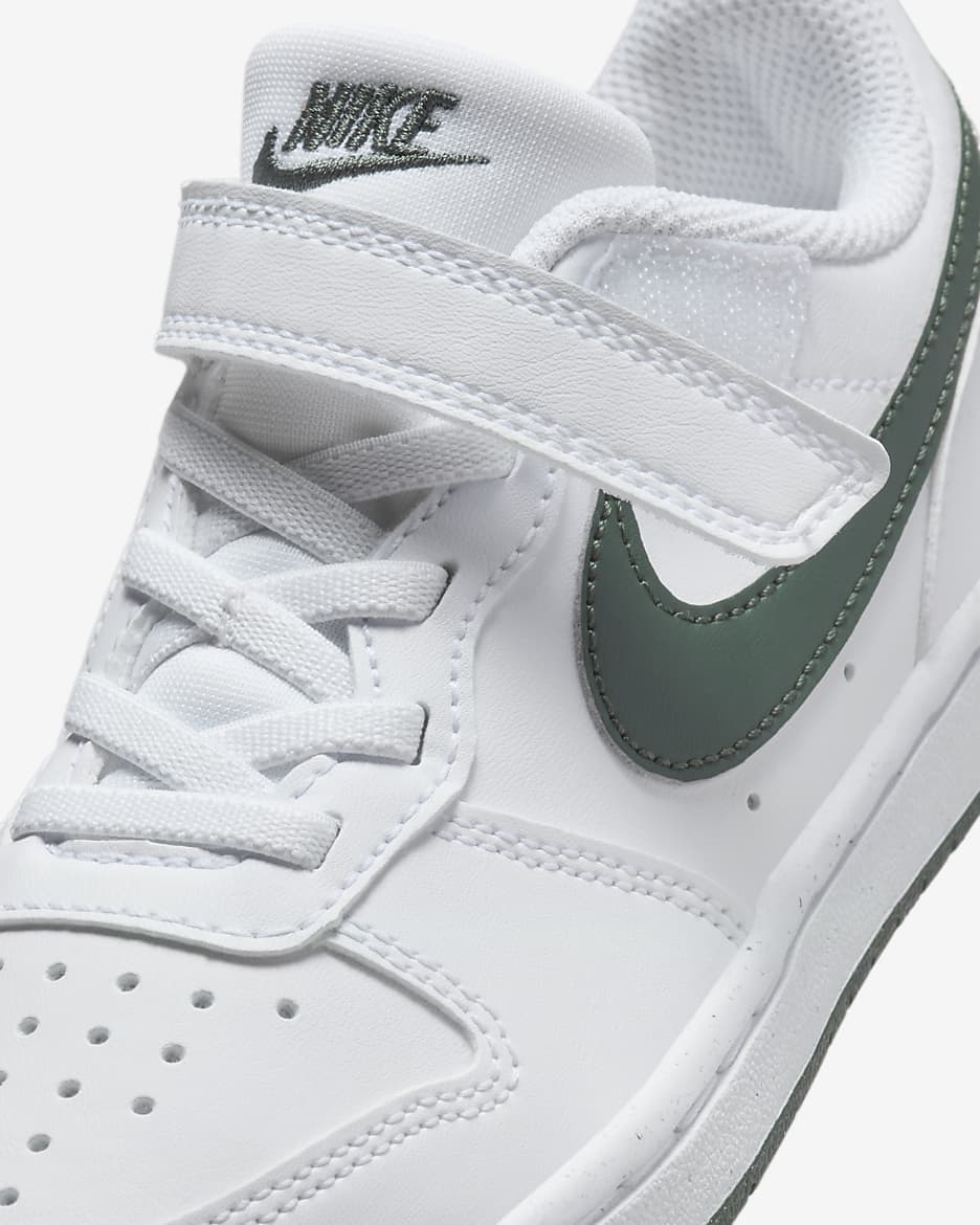 New Nike high quality Big Kids 5Y W 6.5 COURT BOROUGH LOW SL (GS) white school Sneakers shoes